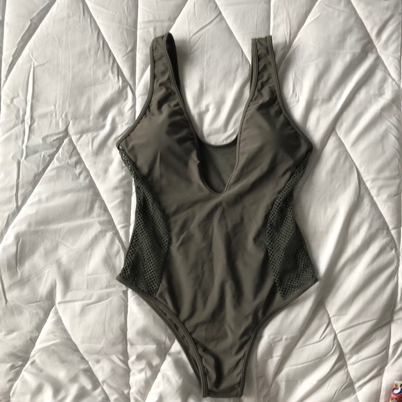 Camo green one piece bathing suit - Picture 1 of 1